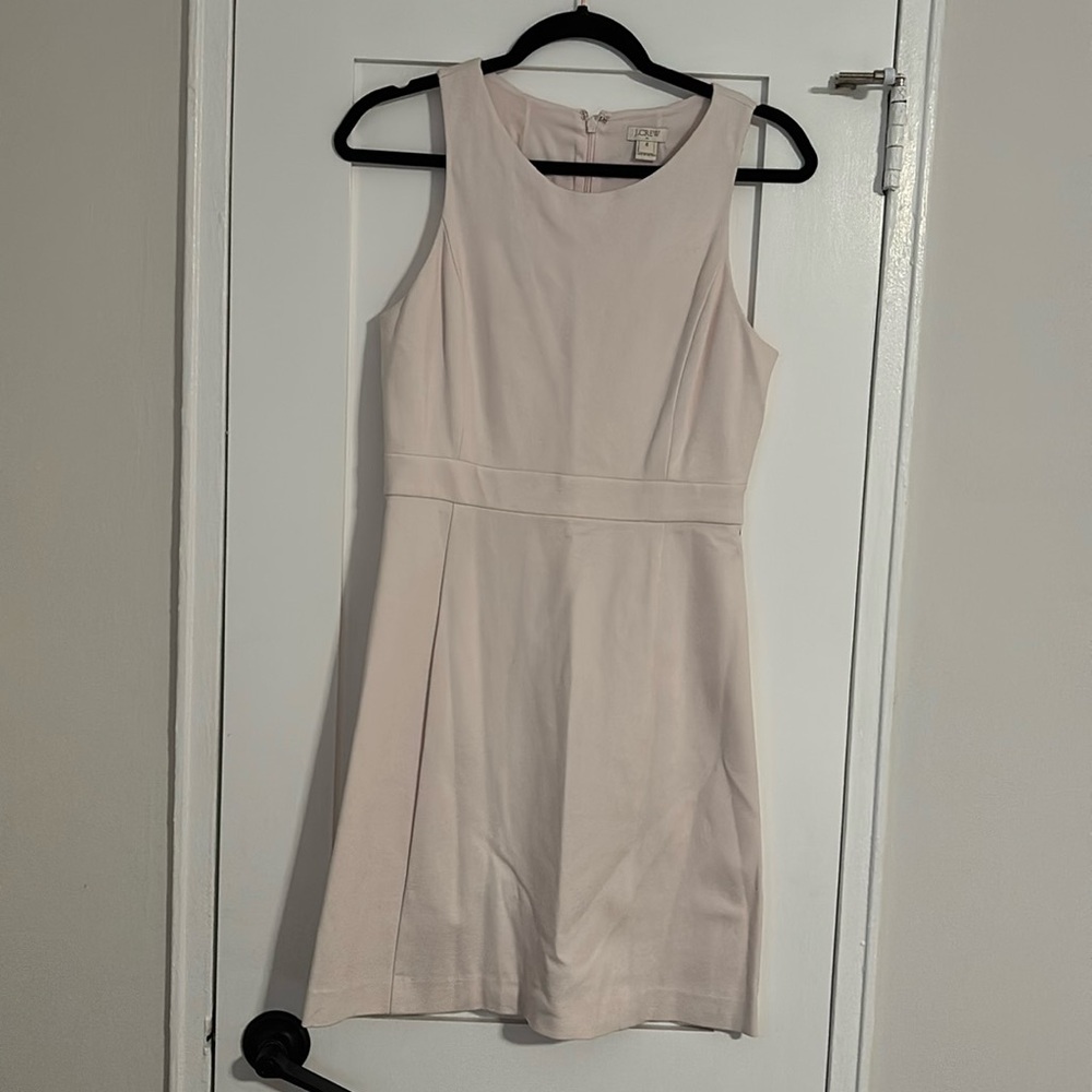 J. Crew Factory Fitted Waist Dress w/ A-Line Skirted bottom - Pale Pink - Size 4